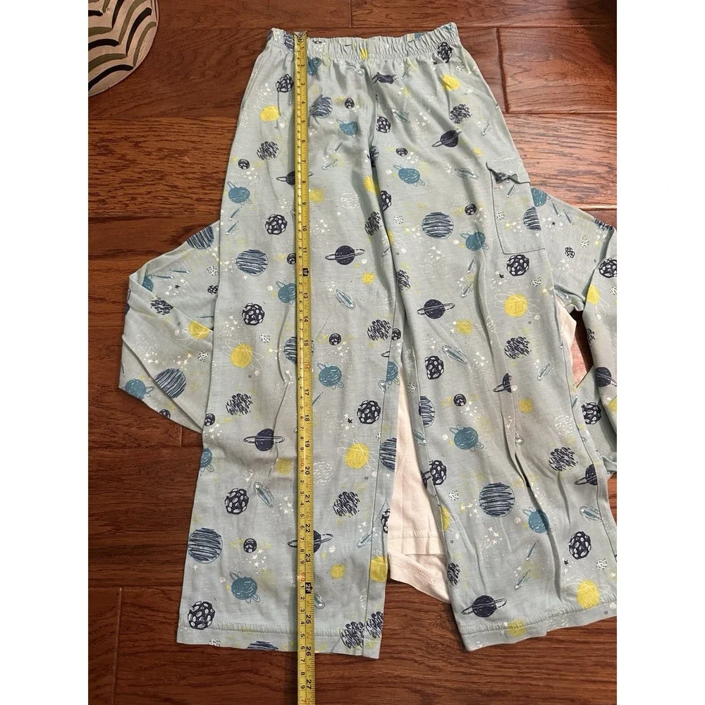 Garnet Hill Kids Medium M Space Planets Solar System Pajama Set